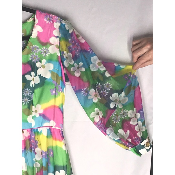 Conrad Lingerie Vintage Flower Lounge Dress - Picture 7 of 11